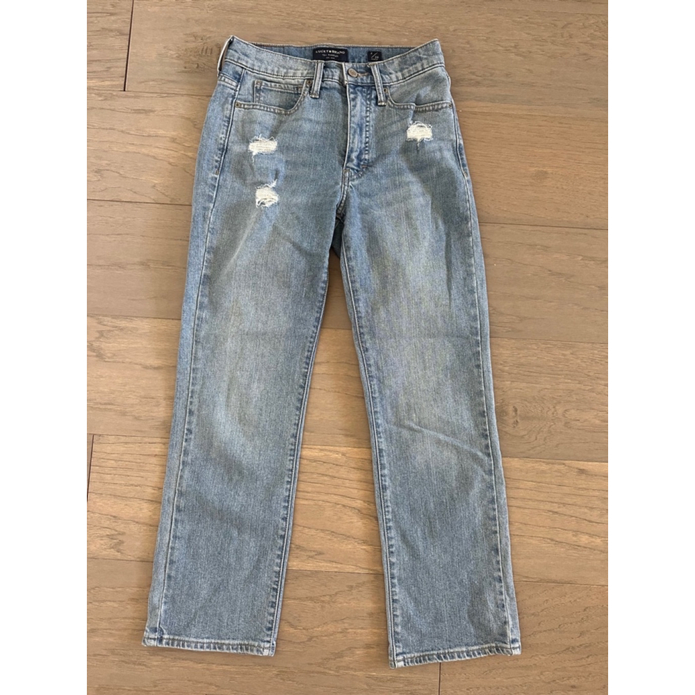 Lucky Brand High Rise Straight Zoe Ankle Jeans Size 2 26